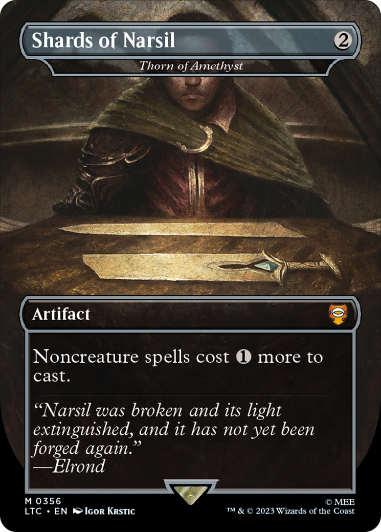 Thorn of Amethyst (LTC-356) - mythic / Shards of Narsil (Borderless) - Foil