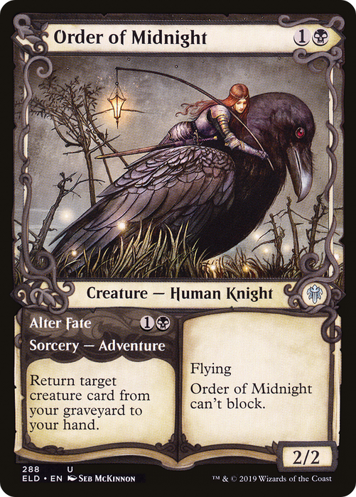 Order of Midnight // Alter Fate (ELD-288) - uncommon: (Showcase) - Foil