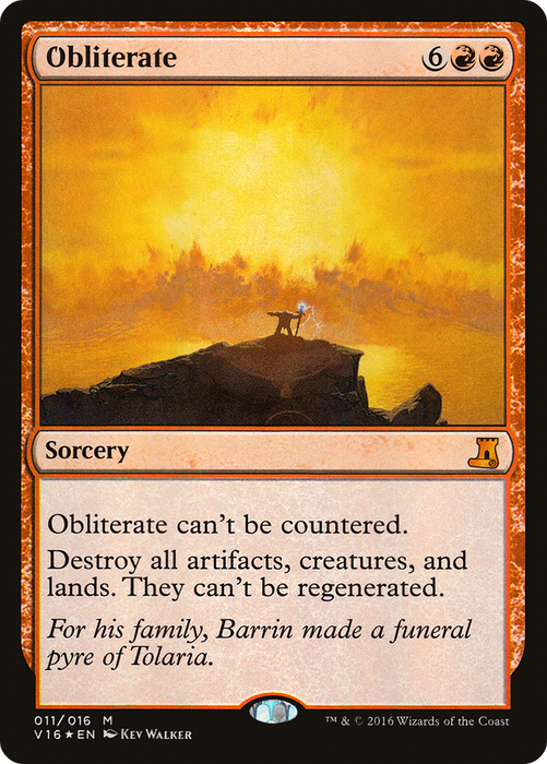 Obliterate (V16-011) - mythic - Foil