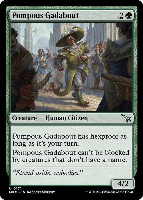 Pompous Gadabout (MKM-171) - uncommon