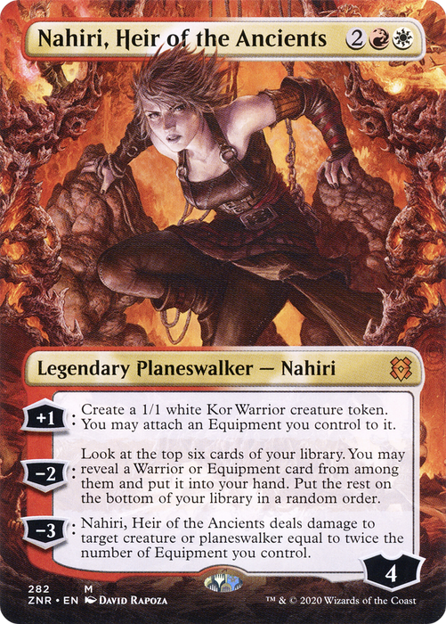 Nahiri, Heir of the Ancients (ZNR-282) - mythic (Borderless)