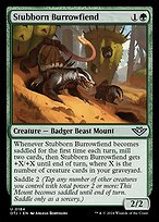 Stubborn Burrowfiend (OTJ-184) - uncommon