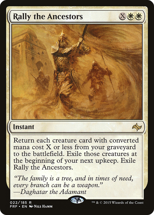Rally the Ancestors (FRF-022) - rare - Foil