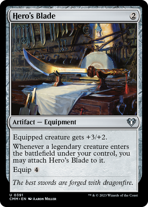 Hero's Blade (CMM-391) - uncommon - Foil