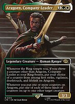 Aragorn, Company Leader (LTR-410) - rare (Borderless) - Foil