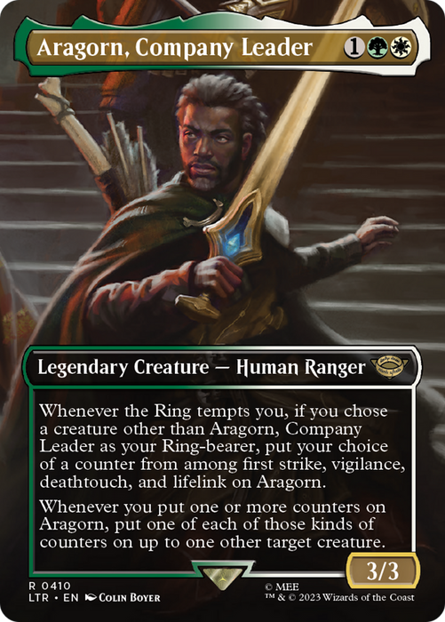 Aragorn, Company Leader (LTR-410) - rare (Borderless)