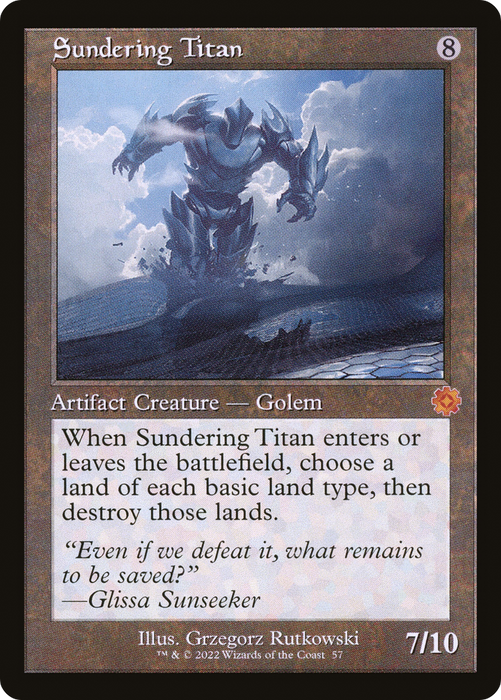 Sundering Titan (BRR-057) - mythic - Foil
