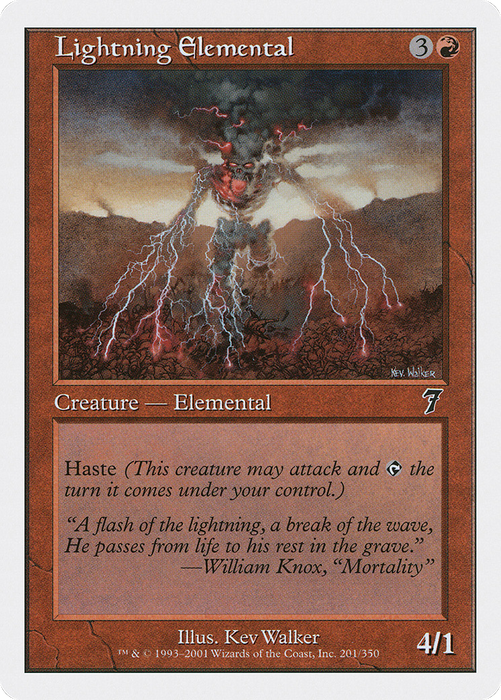 Lightning Elemental (7ED-201) - common