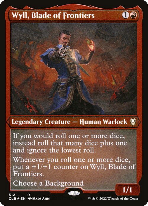 Wyll, Blade of Frontiers (CLB-512) - rare - Etched Foil
