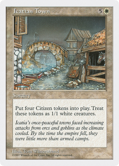 Icatian Town (5ED-038) - rare