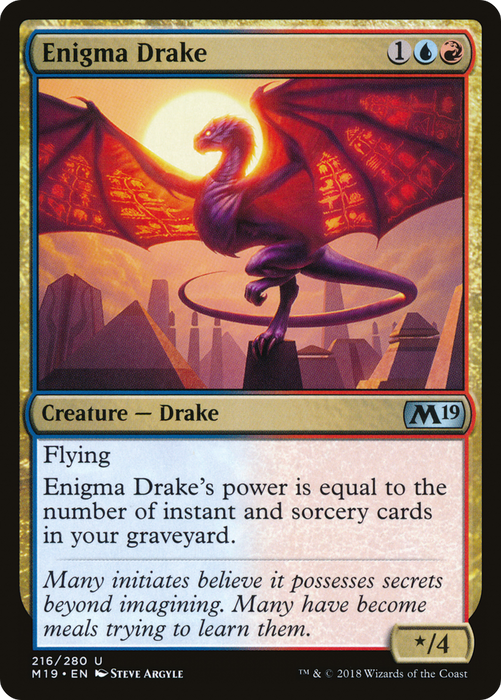 Enigma Drake (M19-216) - uncommon - Foil