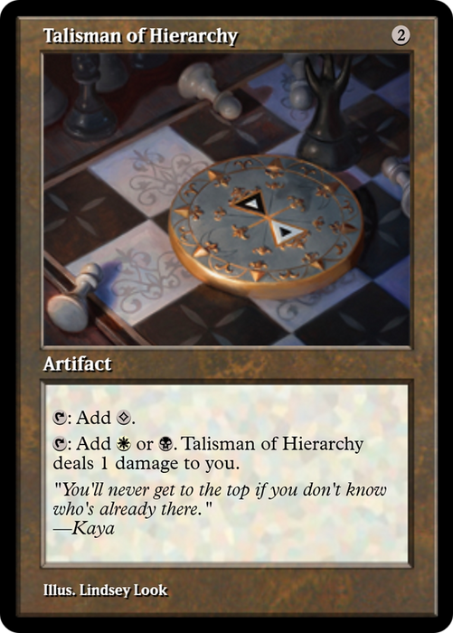 Talisman of Hierarchy (PRM-91389) - rare - Foil
