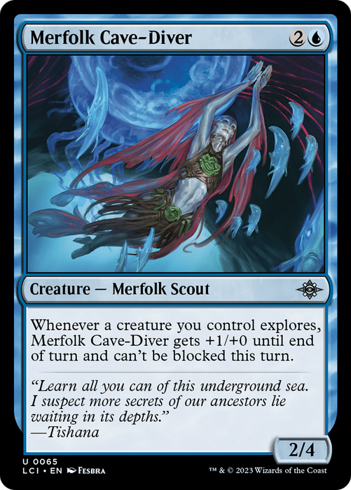 Merfolk Cave-Diver (LCI-065) - uncommon