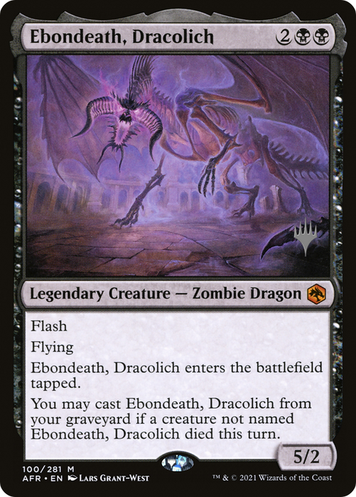 Ebondeath, Dracolich (PPAFR-100P) - mythic - Foil