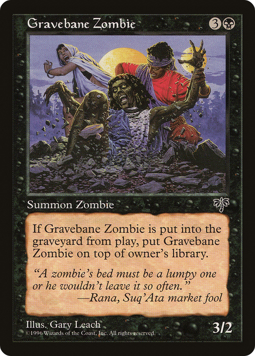Gravebane Zombie (MIR-127) - common