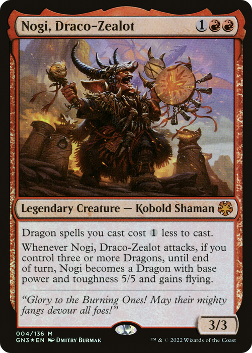 Nogi, Draco-Zealot (GN3-004) - mythic - Foil