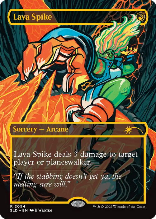 Lava Spike (2054) (Raised Foil) (SLD-2054) - rare - Foil