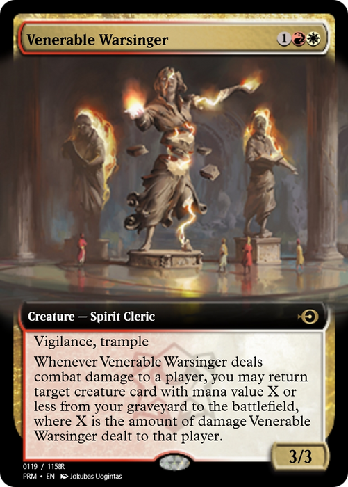 Venerable Warsinger (PRM-90210) - rare - Foil