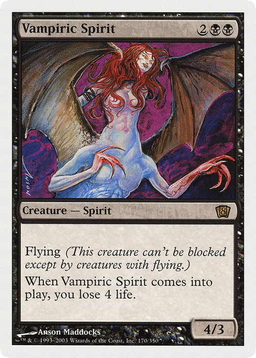 Vampiric Spirit (8ED-170) - rare
