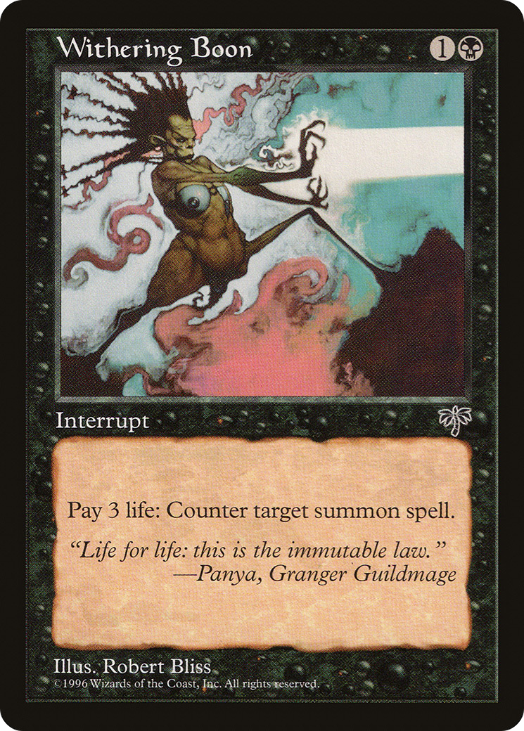 Withering Boon (MIR-152) - uncommon