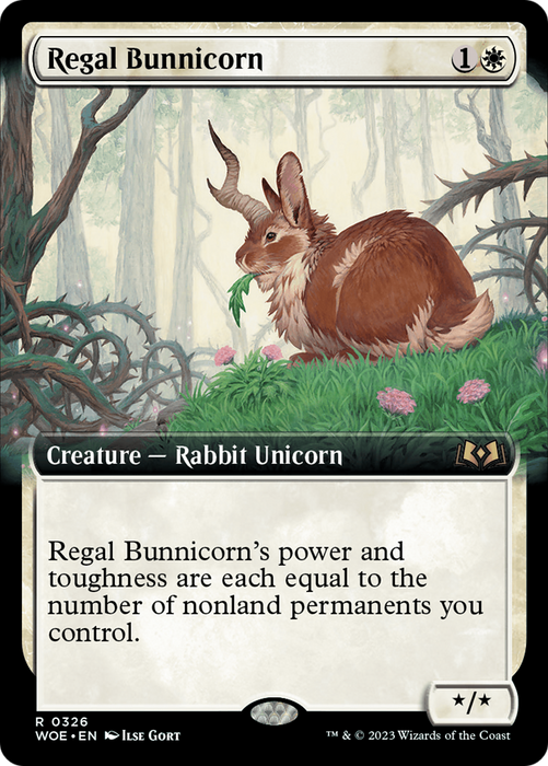 Regal Bunnicorn (WOE-326) - rare: (Extended Art)