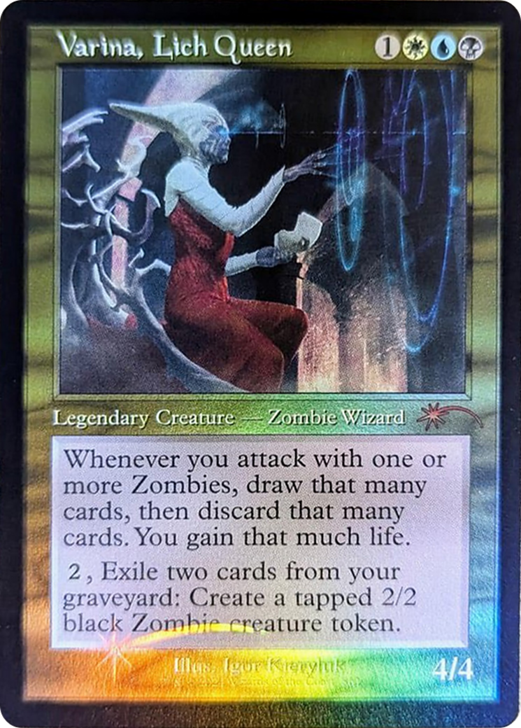 Varina, Lich Queen (Retro Frame) (SLD-861) - rare - Foil