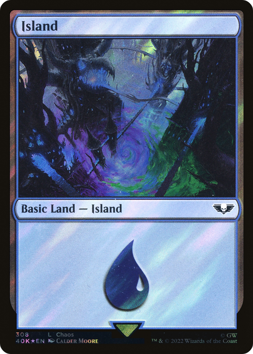 Island (40K-308★) - common - Foil