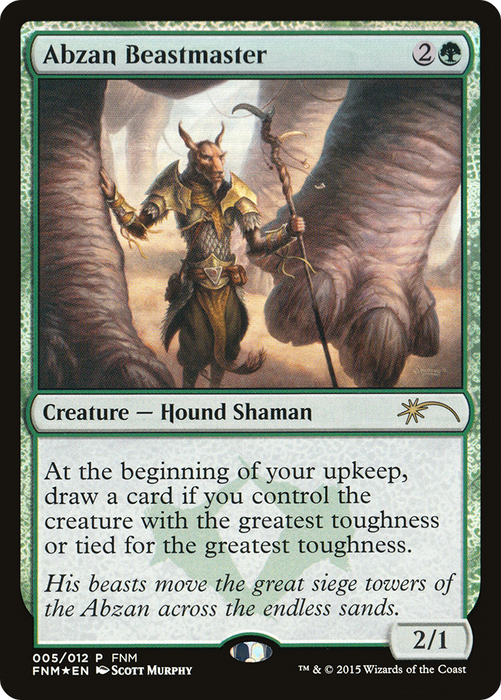 Abzan Beastmaster (FNM-005) - rare - Foil