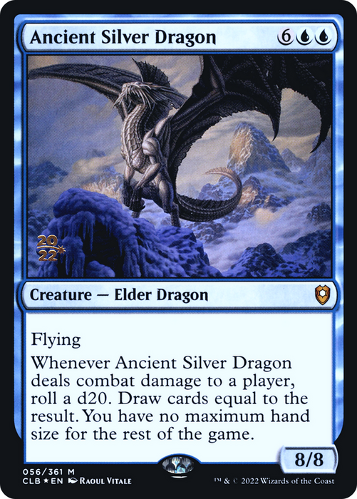 Ancient Silver Dragon (PRE-56S) - mythic - Foil