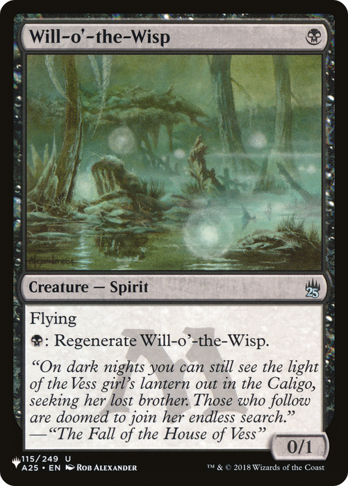 Will-o'-the-Wisp (PLST-A25-115) - uncommon