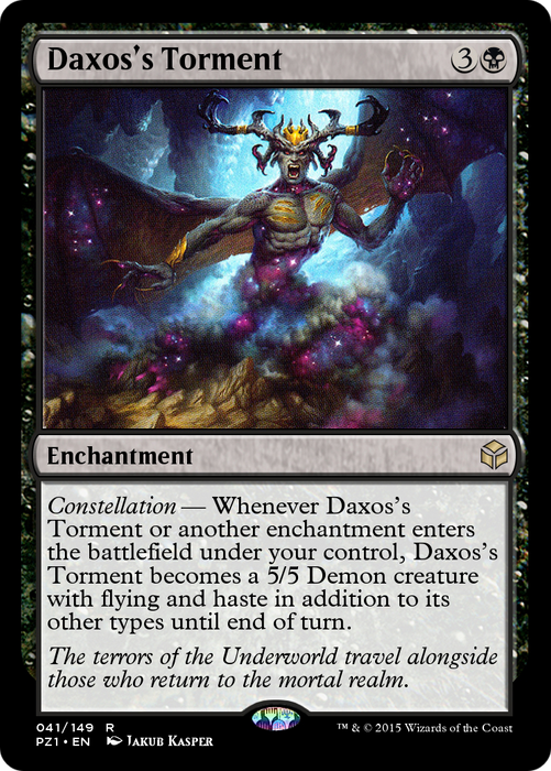 Daxos's Torment (PZ1-041) - rare - Foil