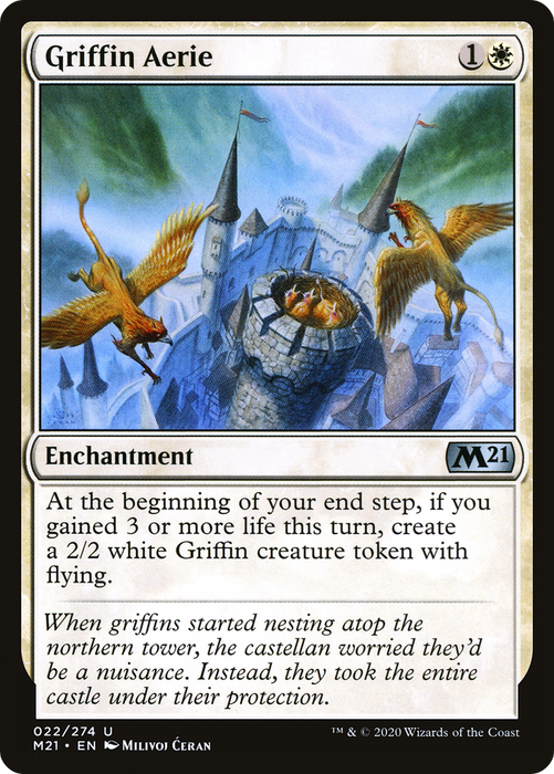 Griffin Aerie (M21-022) - uncommon - Foil