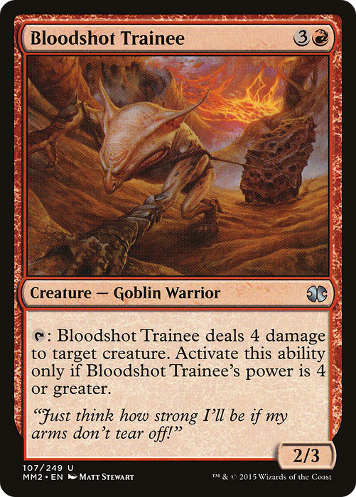 Bloodshot Trainee (MM2-107) - uncommon
