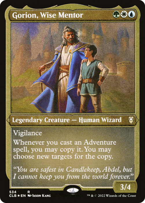 Gorion, Wise Mentor (CLB-534) - rare - Etched Foil