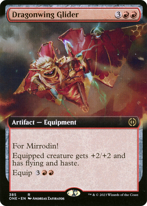 Dragonwing Glider (ONE-385) - rare: (Extended Art)
