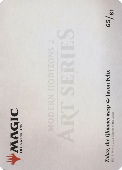 Zabaz, the Glimmerwasp // Zabaz, the Glimmerwasp (AMH2-065) - common (Borderless)