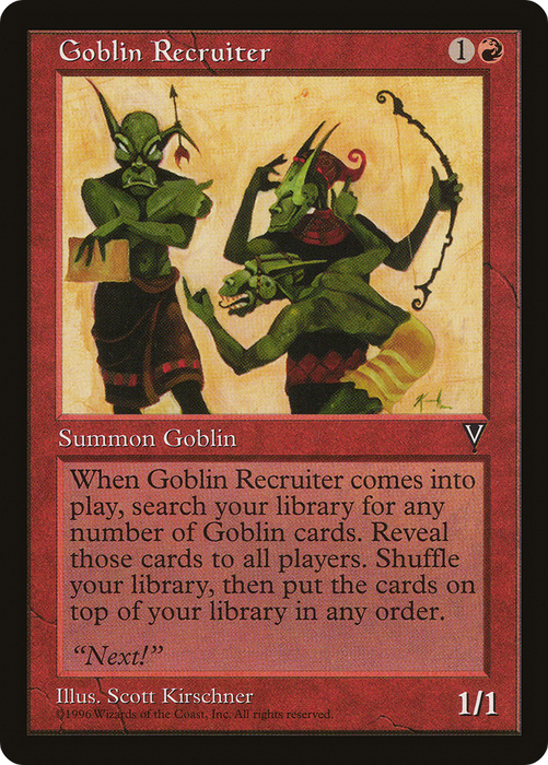 Goblin Recruiter (VIS-080) - uncommon