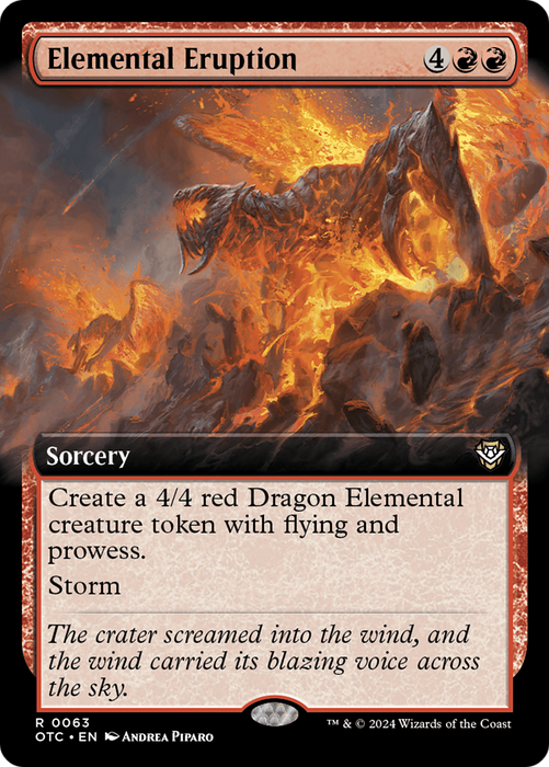 Elemental Eruption (OTC-063) - rare: (Extended Art)