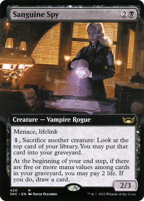 Sanguine Spy (SNC-420) - rare: (Extended Art)