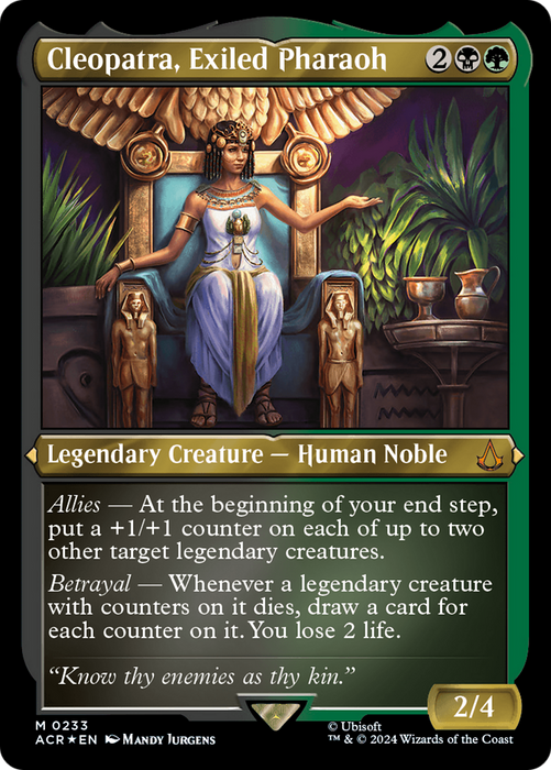 Cleopatra, Exiled Pharaoh (ACR-233) - mythic - Etched Foil