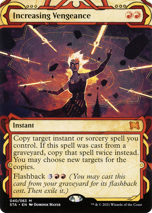 Increasing Vengeance (STA-040) - mythic: (Showcase) (Borderless) - Foil