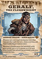 Geralf, the Fleshwright (OTJ-287) - mythic: (Showcase) (Borderless) - Foil