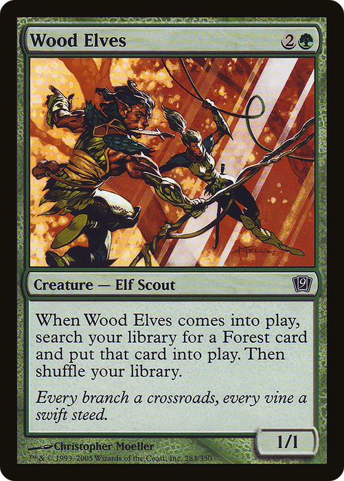 Wood Elves (9ED-283★) - common - Foil