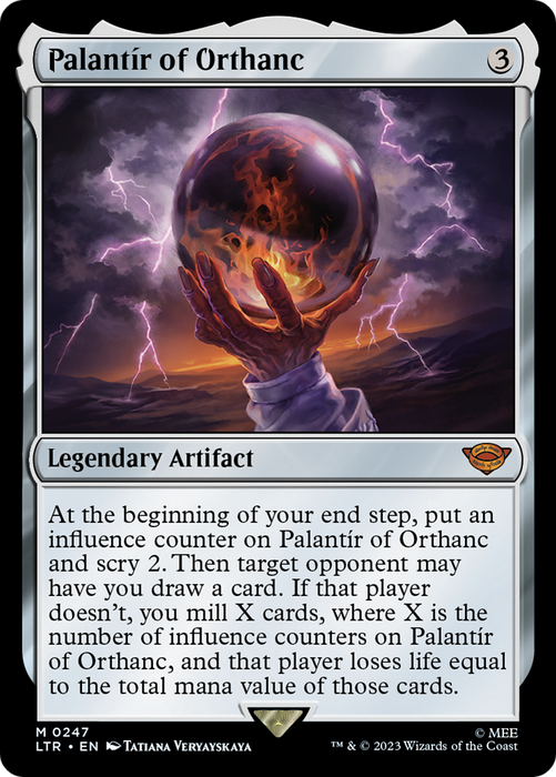 Palantír of Orthanc (LTR-247) - mythic - Foil