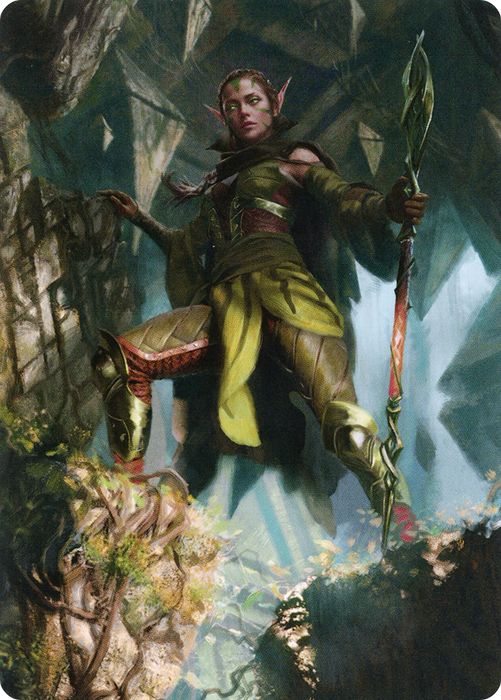 Nissa of Shadowed Boughs // Nissa of Shadowed Boughs (AZNR-005) - common (Borderless) - Foil