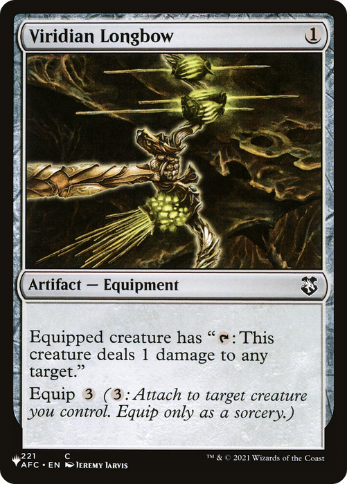 Viridian Longbow (LIST-AFC-221) - common