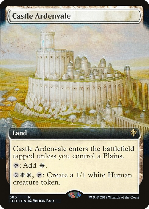 Castle Ardenvale (ELD-386) - rare: (Extended Art) - Foil