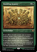 Doubling Season (CMM-557) - mythic - Etched Foil