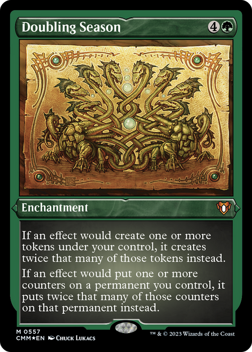 Doubling Season (CMM-557) - mythic - Etched Foil