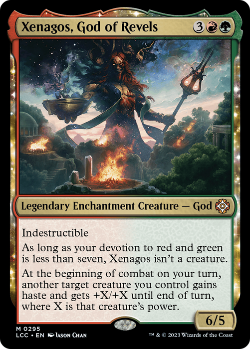 Xenagos, God of Revels (LCC-295) - mythic: (enchantment)